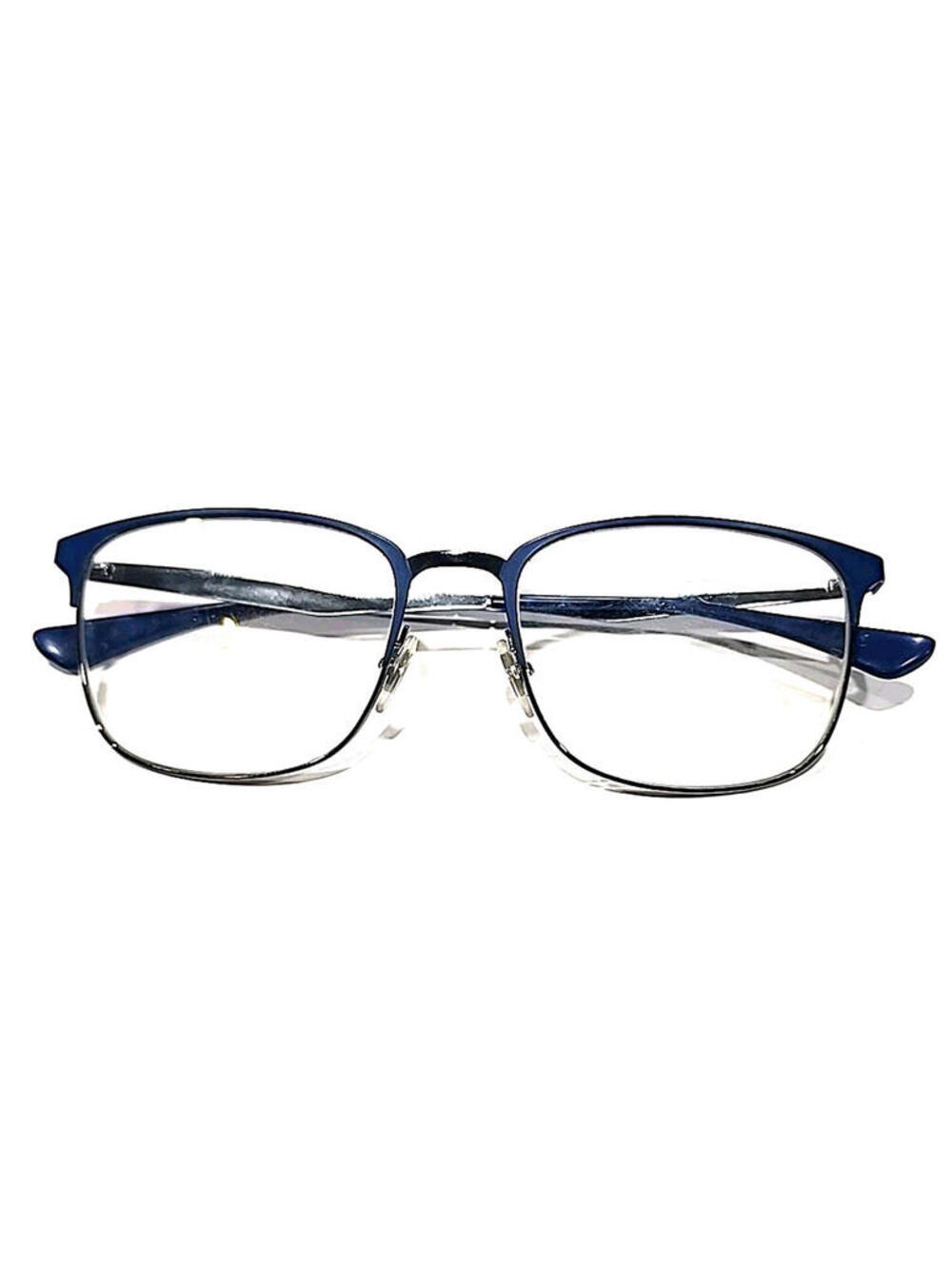 Ray Ban RB6421 3041 Blue Silver Metal Square Eyeglasses Frame 54-18 145 - Picture 8 of 10